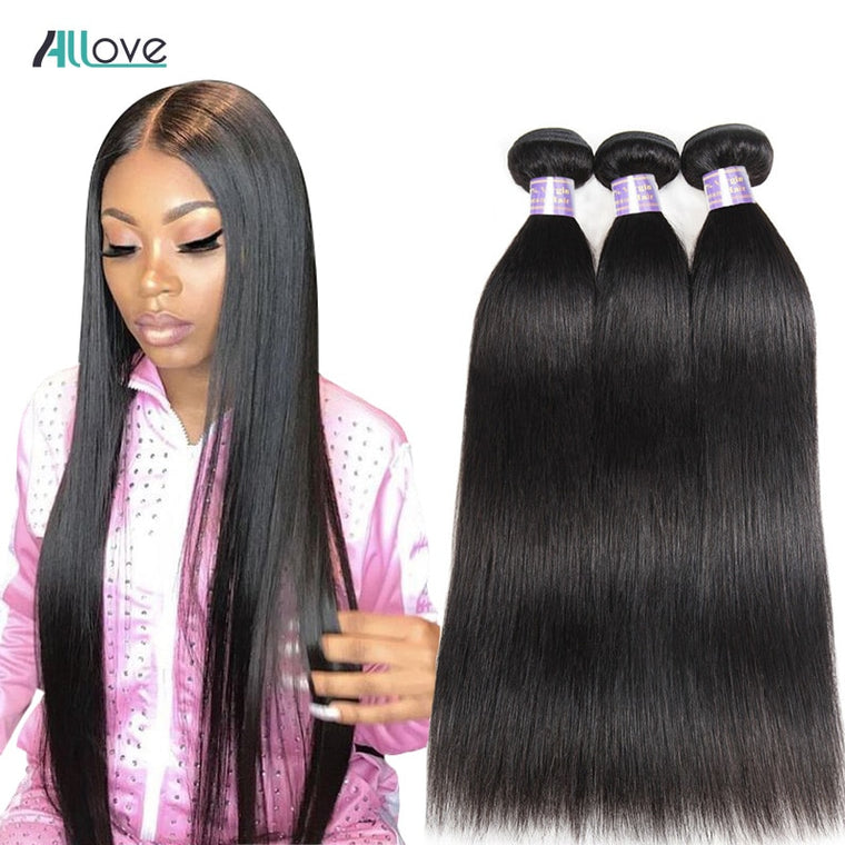 Straight Hair Bundles Brazilian Hair Weave