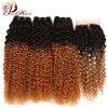 Pinshair Ombre Brazilian Kinky Curly Bundles