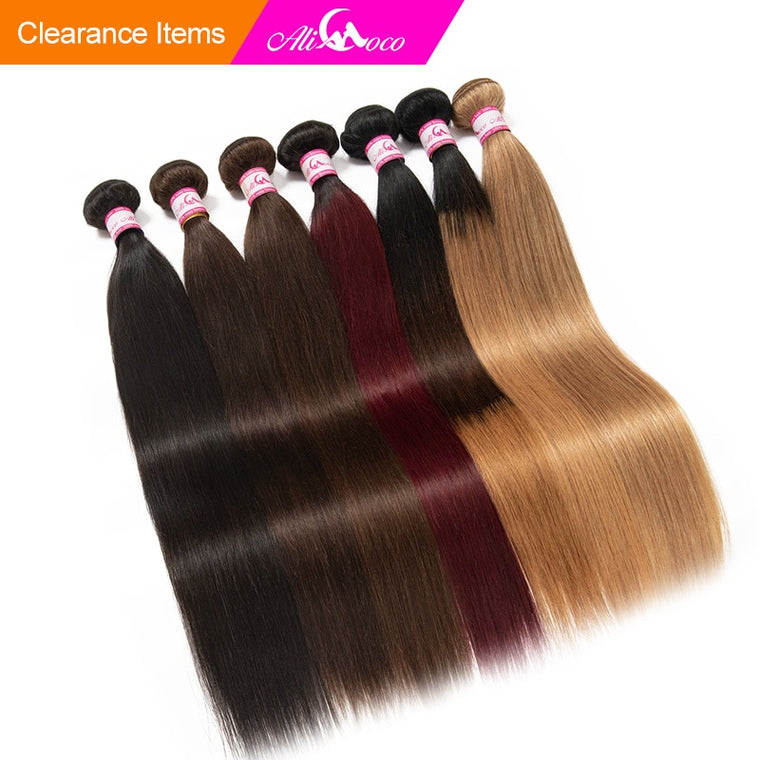 Ali Coco Brazilian Straight Hair 1/3/4 Bundles