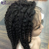 100% Human Hair Kinky Curly 360 lace front wig